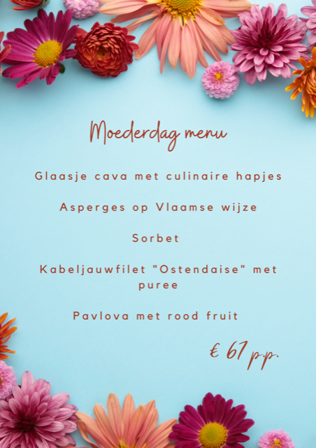 Moederdag menu